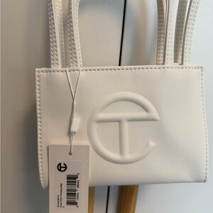 Telfar Mini Bag in Classic White